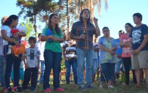 Nidia Pintos con el diputado Martin Sereno