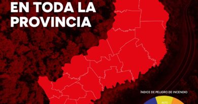 El índice de peligrosidad de incendios sigue siendo extremo en toda la provincia