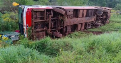 Despistó un colectivo y 42 pasajeros fueron asistidos en Garuhapé