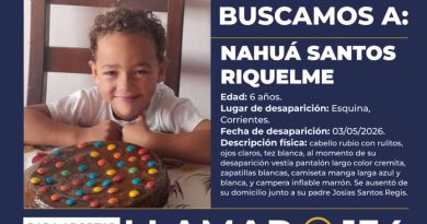 Alerta Sofía:  Buscan a un nene de 6 años desaparecido en Corrientes